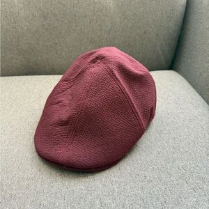 Goorin Bros Unisex Leyton Knitted Newsboy Cap Burgundy Driving Size M NWT